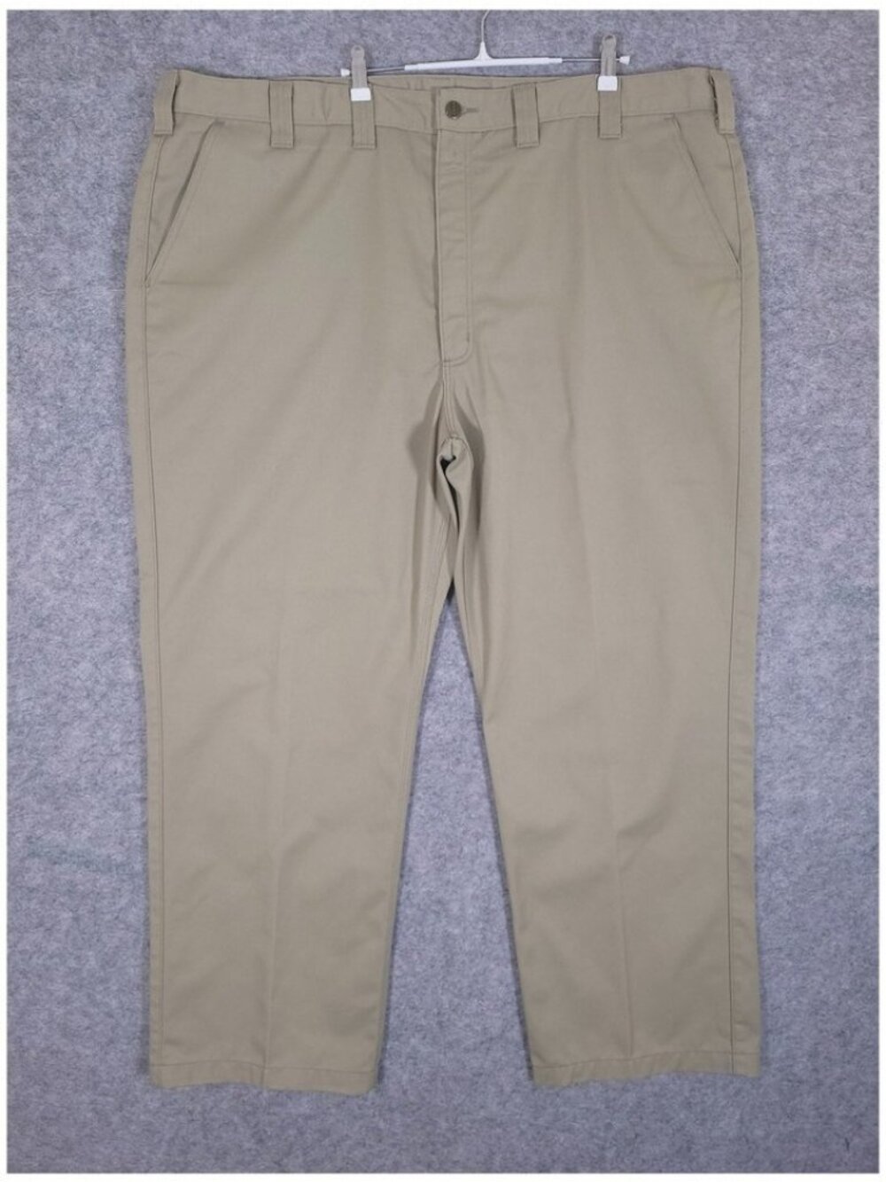 Carhartt B290 Relaxed Fit Twill Work Pants Mens 48x32 Khaki Wrinkle Resistant